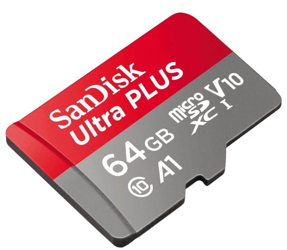 SanDisk Ultra Plus microSDXC 64GB Memory Card